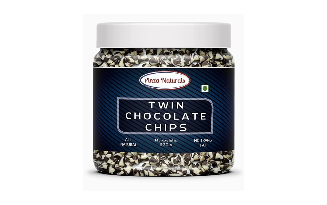 Pinza Naturals Twin Chocolate Chips    Plastic Jar  200 grams